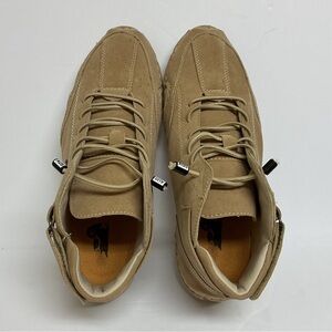 L Deck Ladies Casual Tan Suede Lace-Up Shoes 6.5/7 New